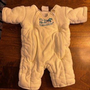 Baby Merlin's Magic Sleepsuit - White - 6-9 M
